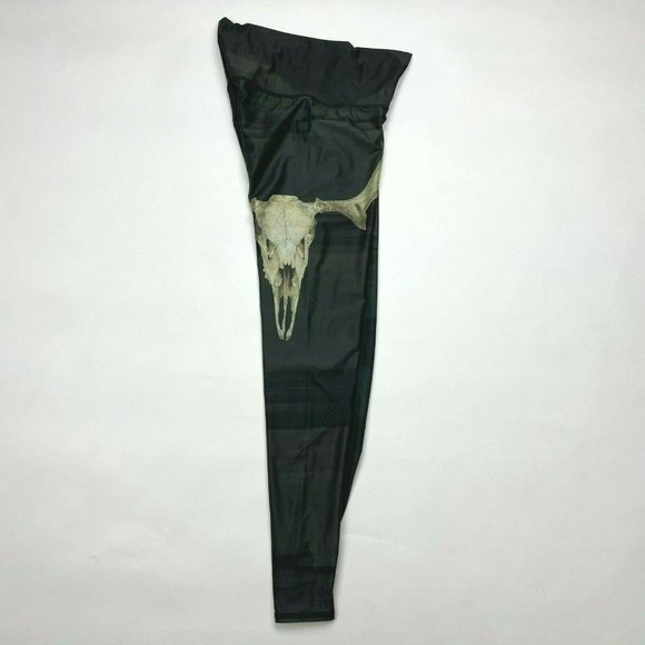Teeki Deer Medicine Charcoal Hot Pant Stretch Gym Yoga Run Leggings Women Small‎ - Picture 3 of 11